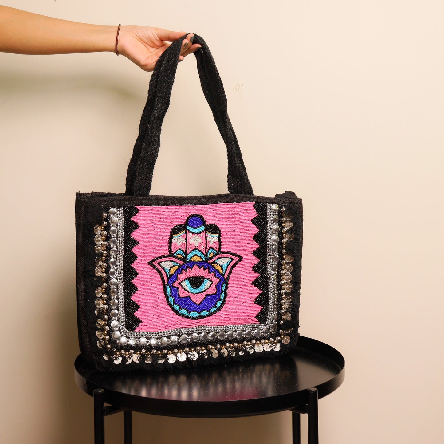 Pink Hamsa Bag