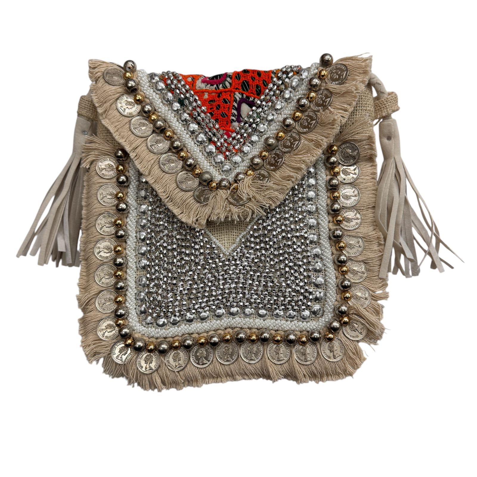 Banjara Aztec Coral Bag