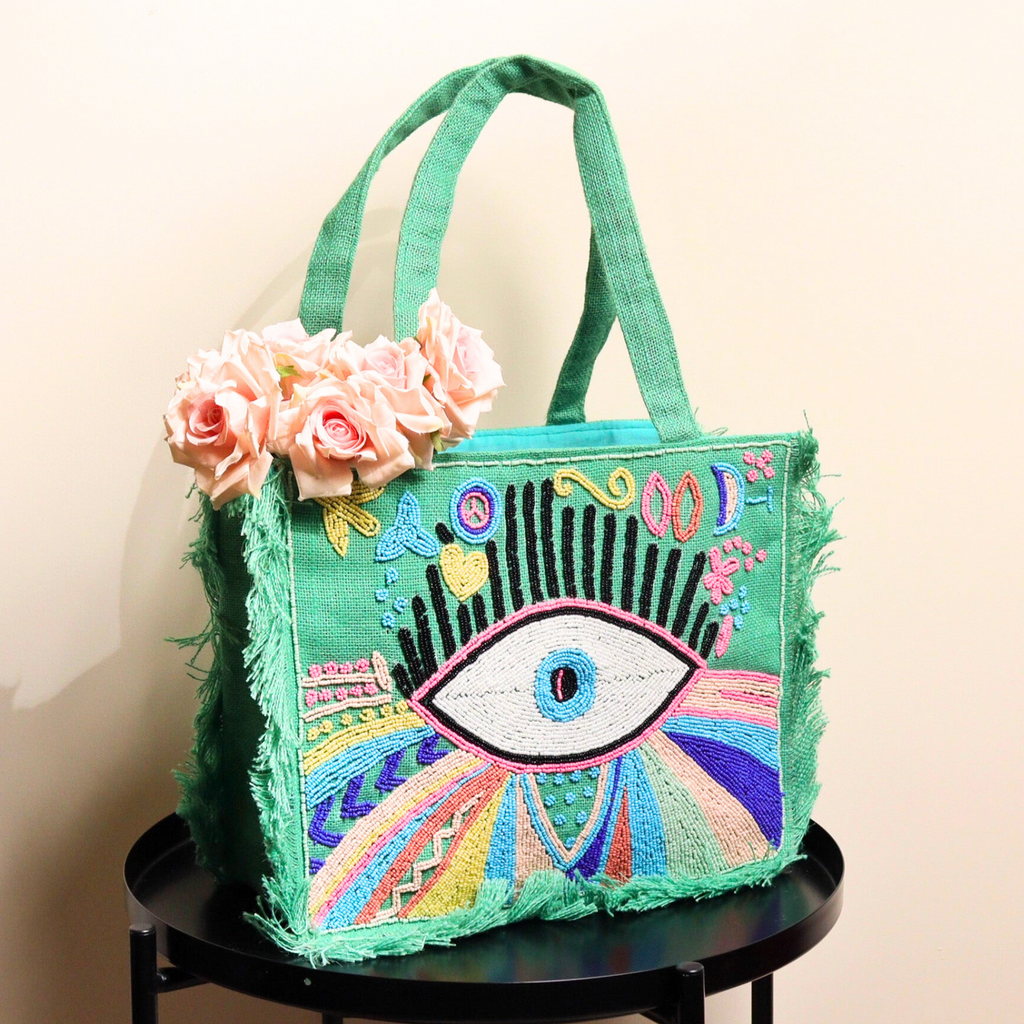 Evil Eye Tote Box Bag Sanskriti777