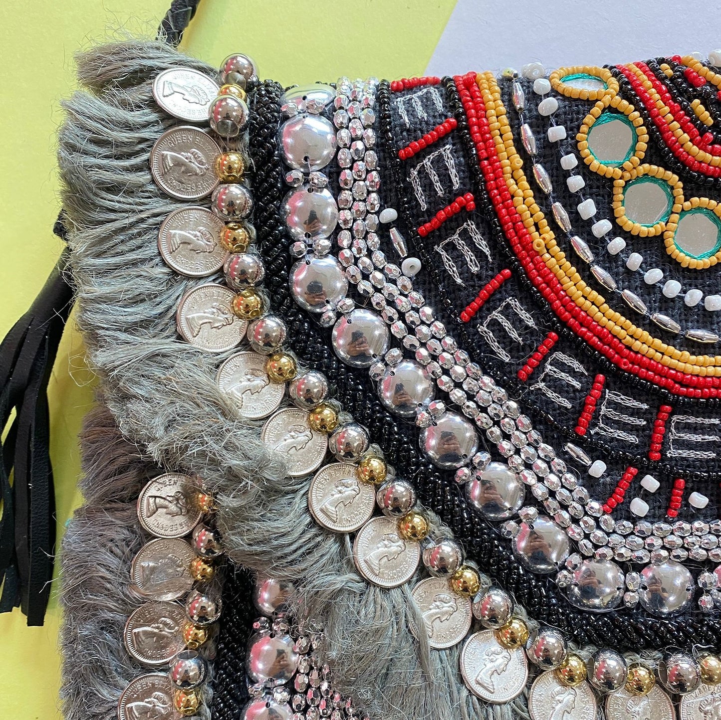 African Rhino Coin Clutch