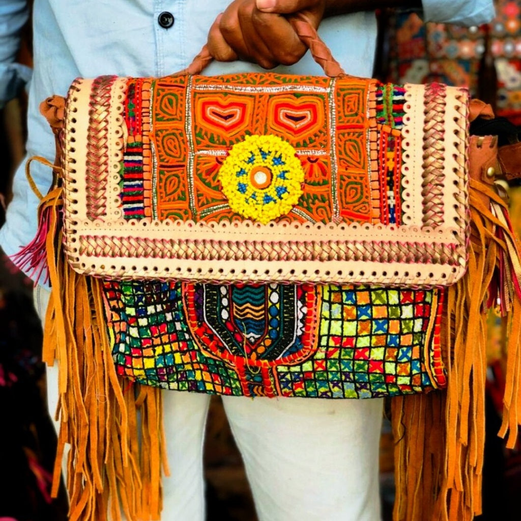 Premium Big Banjara Fringe Bag