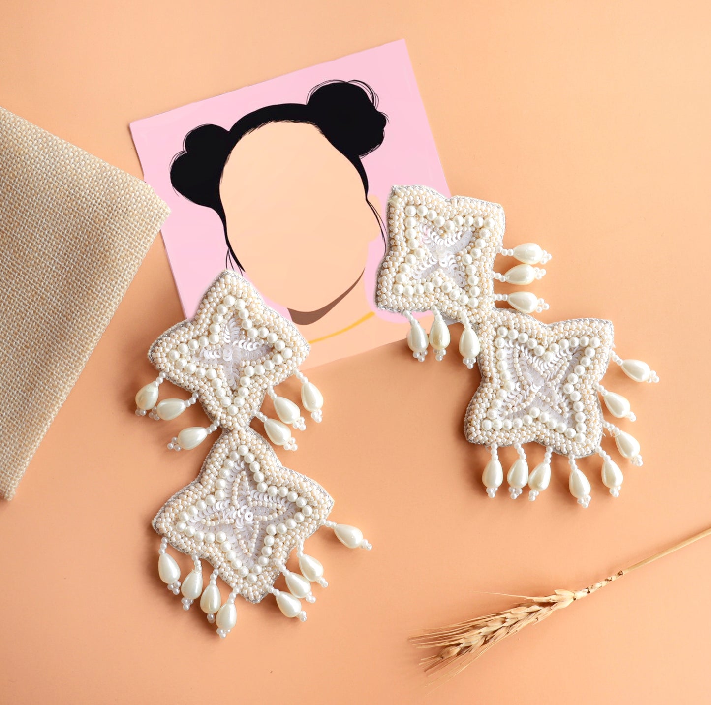 Pearl Double Dekker Earring