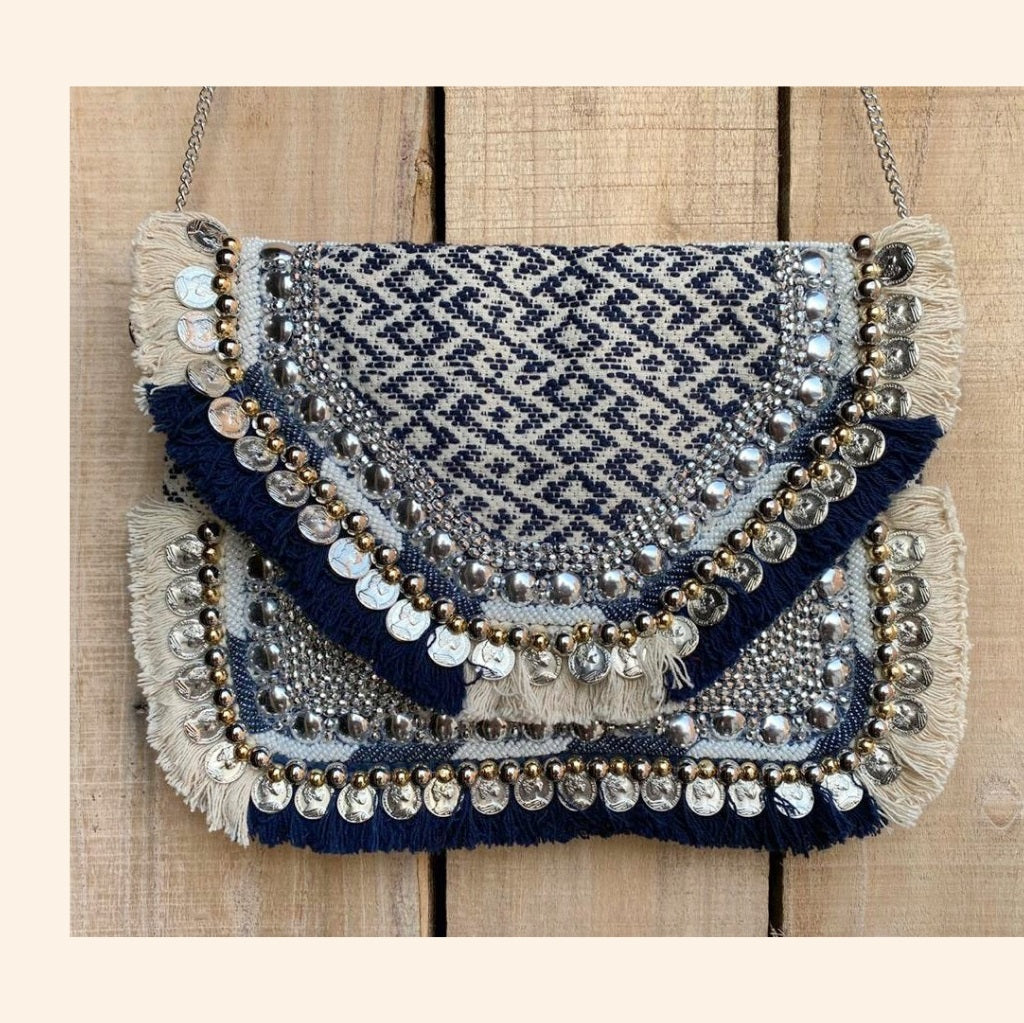 Blue Bella Jacquard