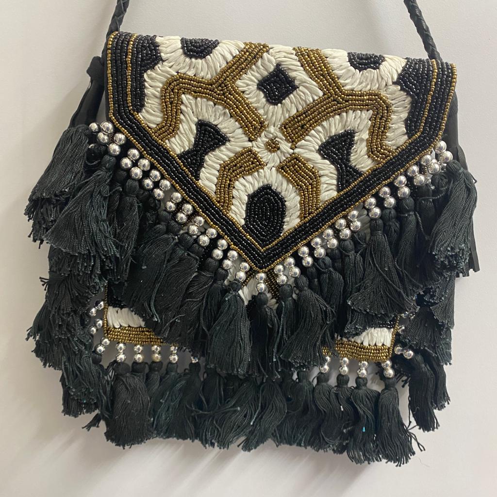 Cali Black Raffia