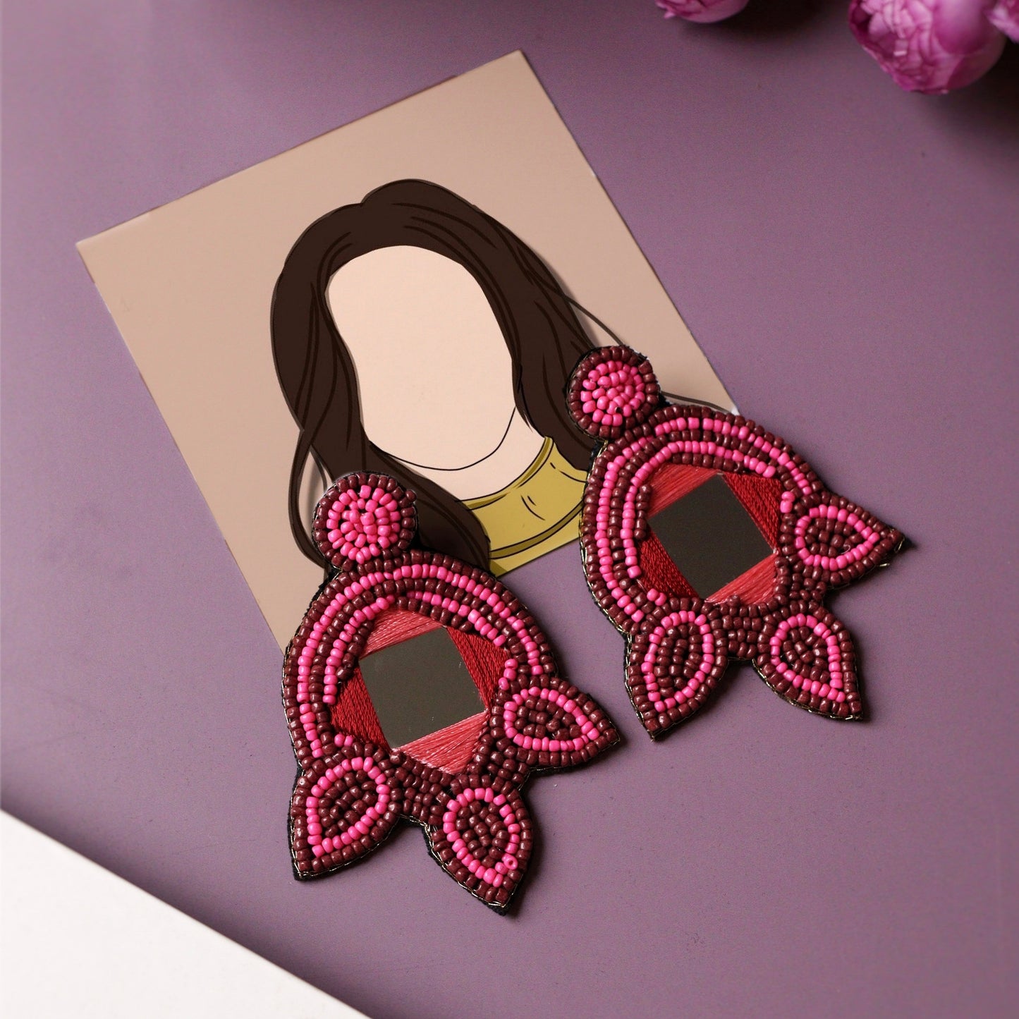 Mary Pink Earring