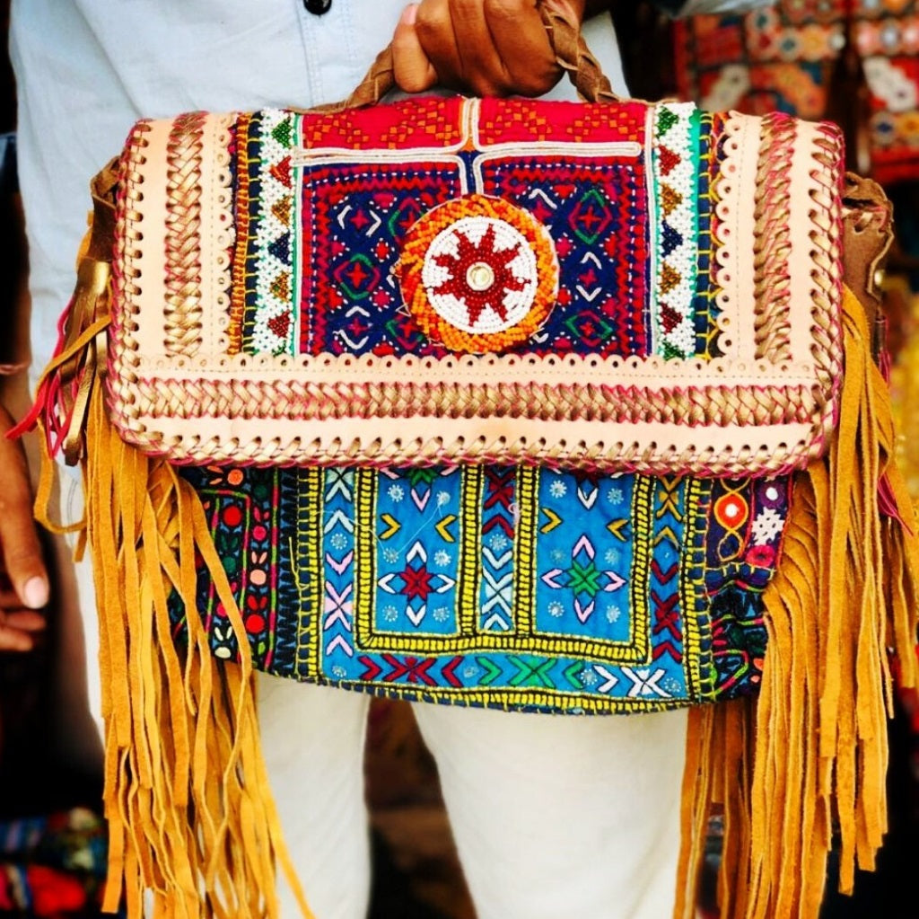 Premium Big Banjara Fringe Bag