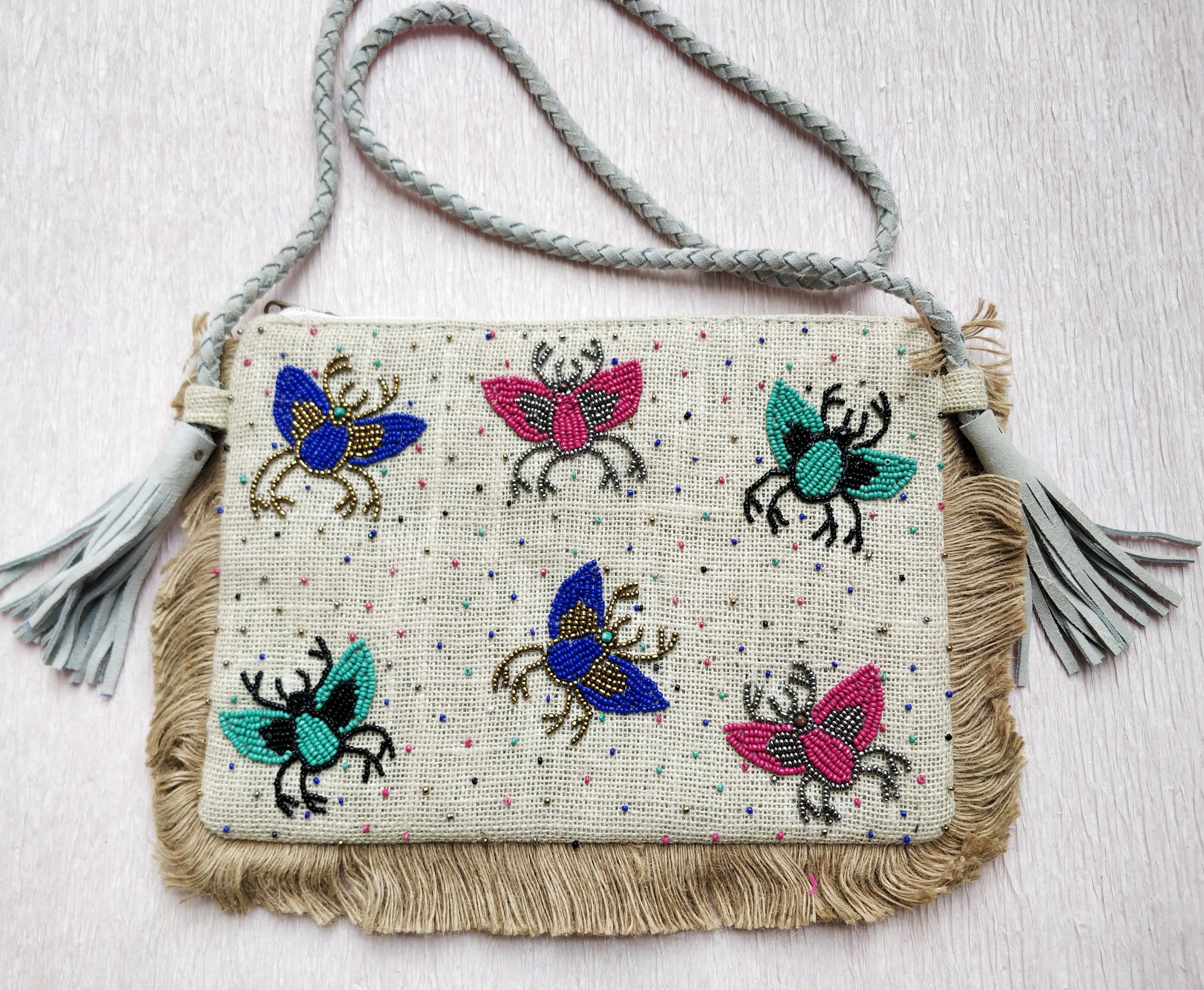 Insect Multicolored Jute Sling