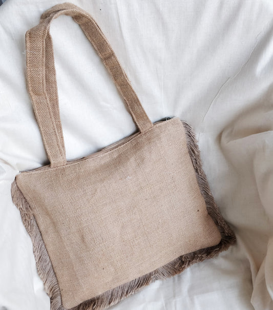 Athens Jute Tote Bag