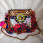 Colorful Banjara Tribal Pom Pom Bag