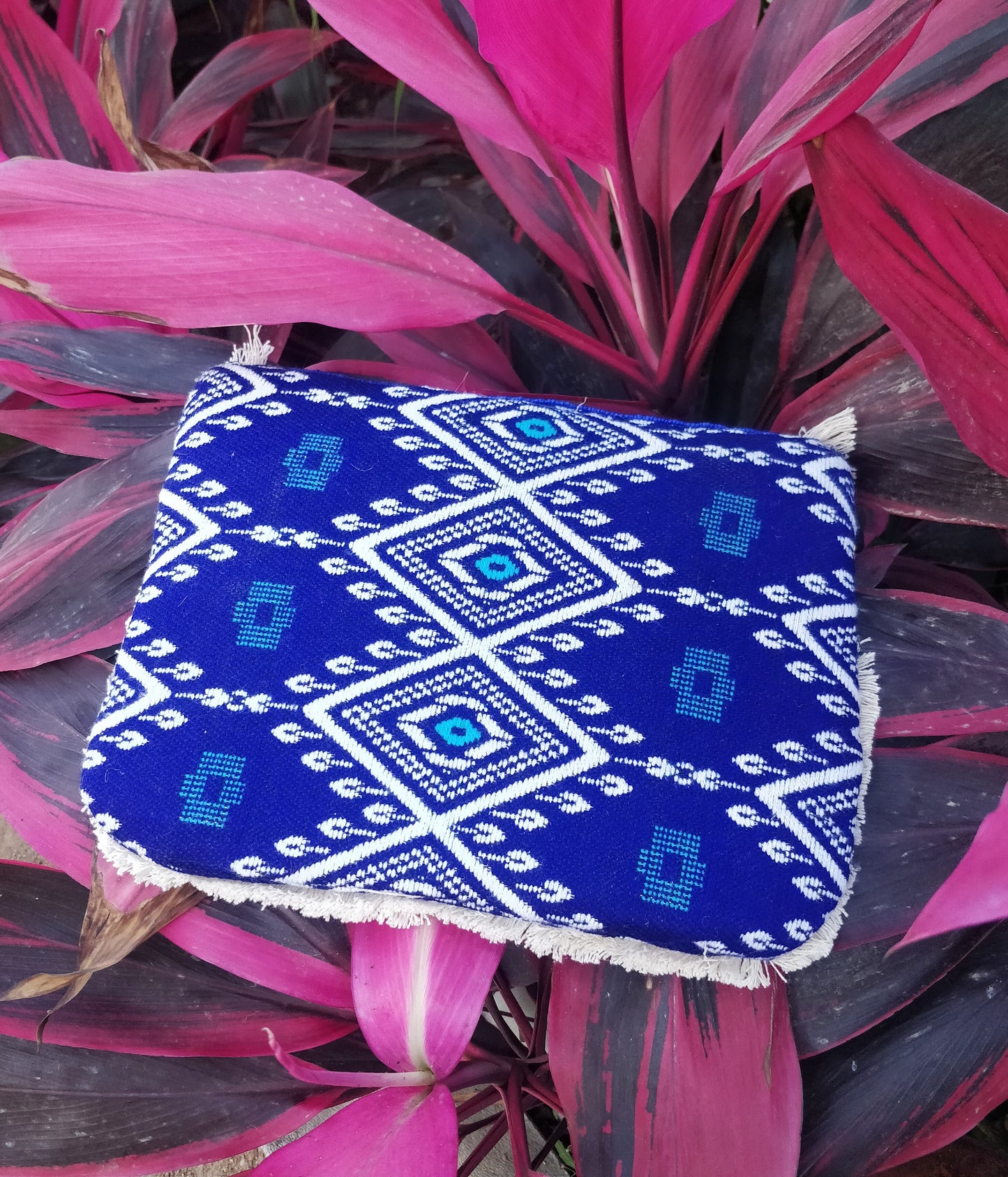 Dark Purple Jacquard Coin Bohemian Bag
