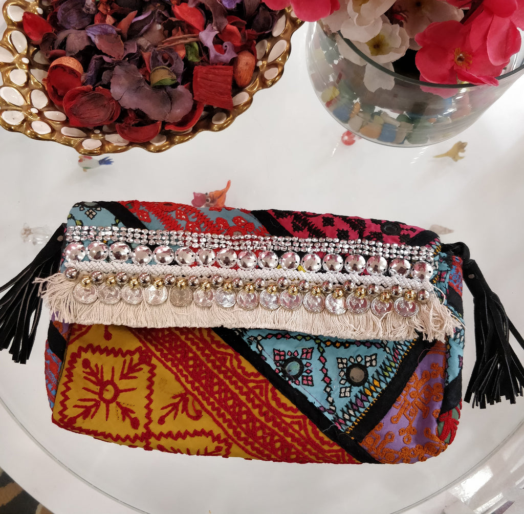 Banjara Coin Work Clutch Bag4