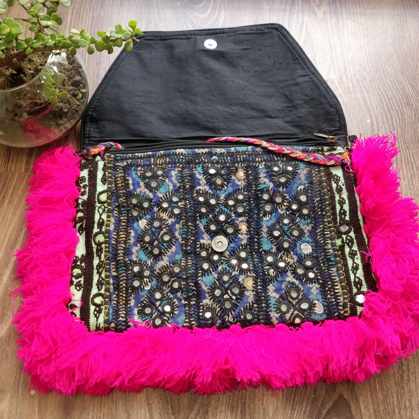 Banjara Pom Pom Clutch