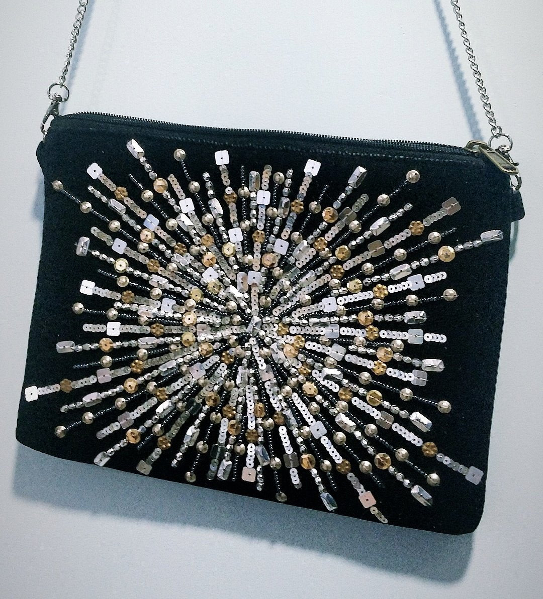 Tango Beaded Black Boho Bag
