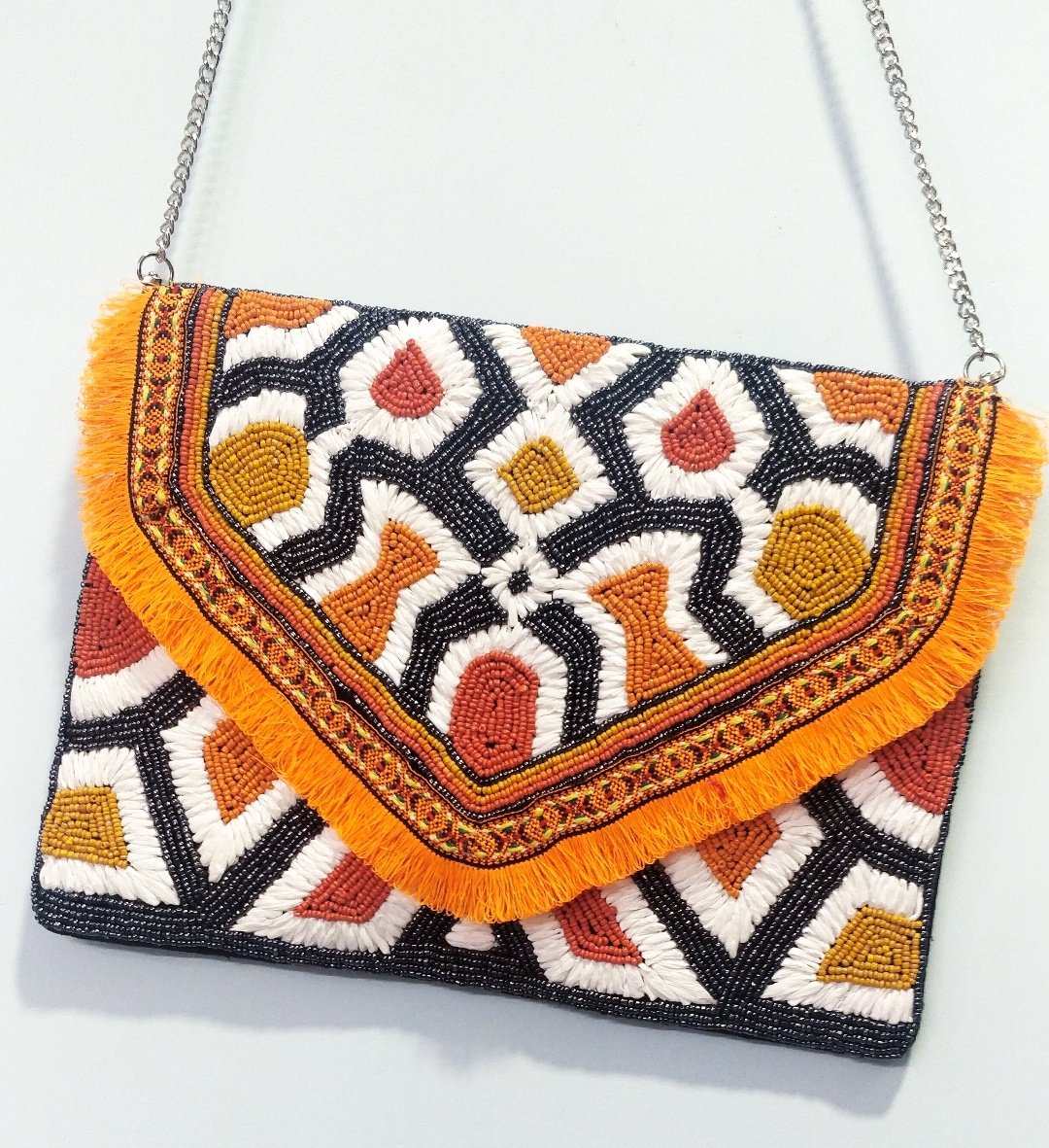 Orange Raffia Hermosa