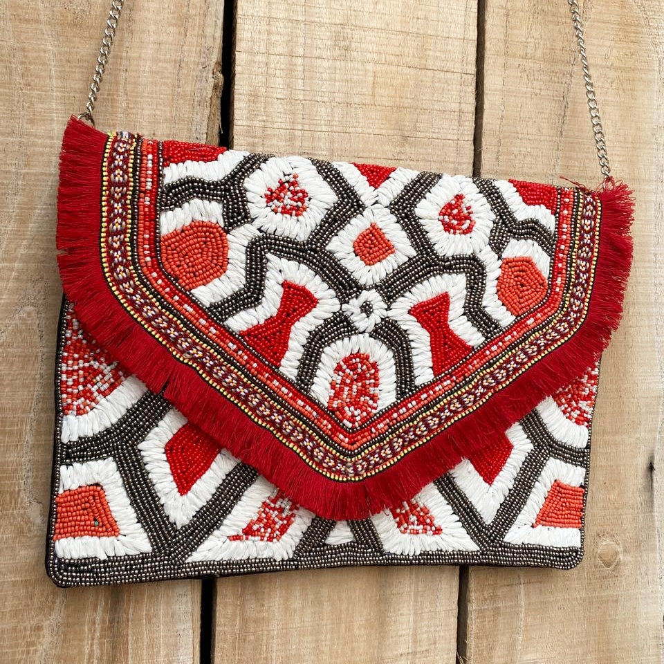 Red Raffia Hermosa