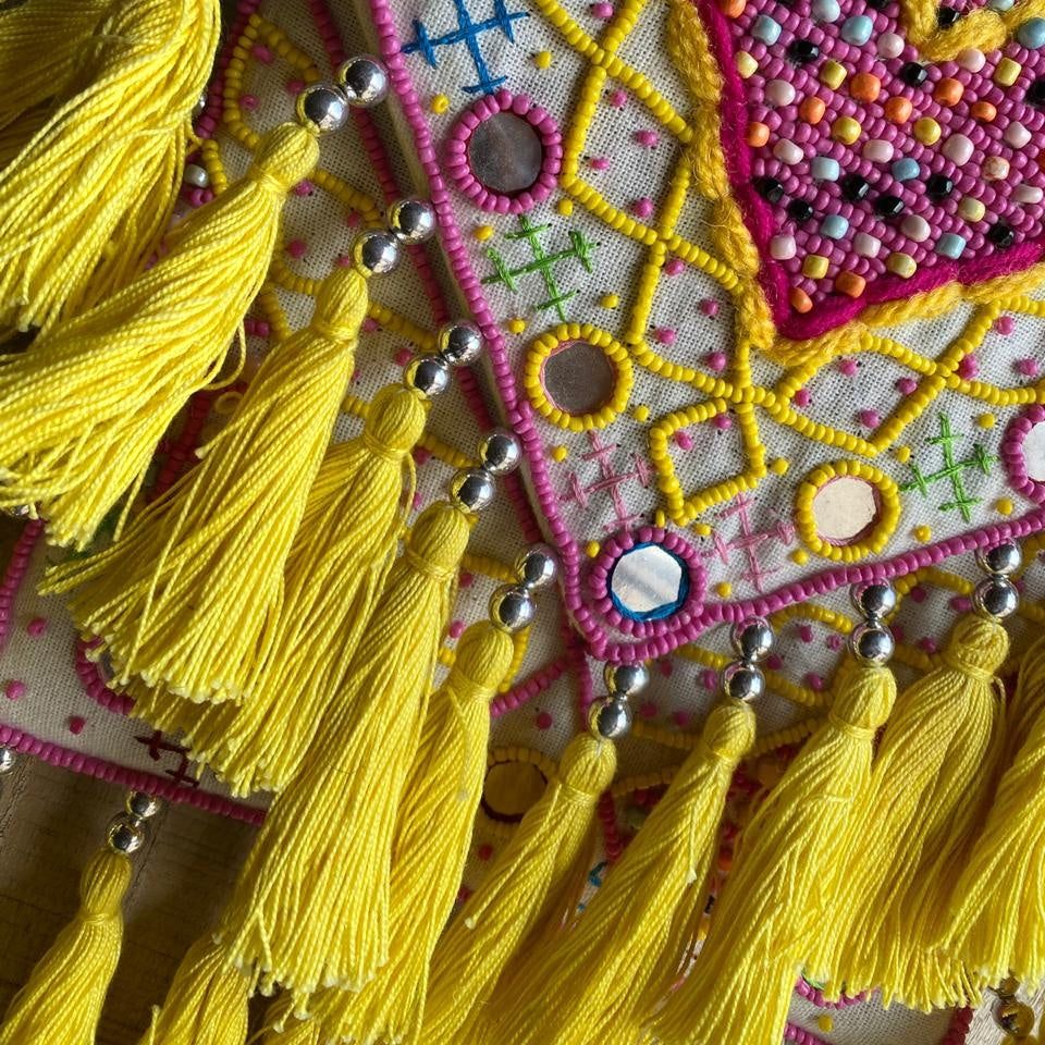 Cali Bag - Yellow Beaded