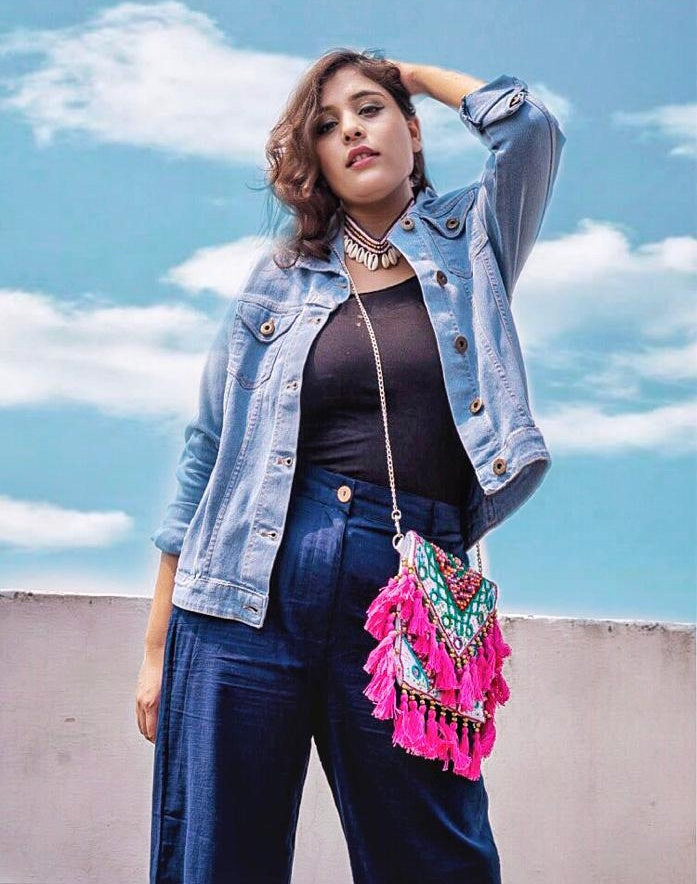 Cali Multicolored Tassle Canvas Boho Bag