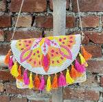 Lucia Yellow Pink Tassel
