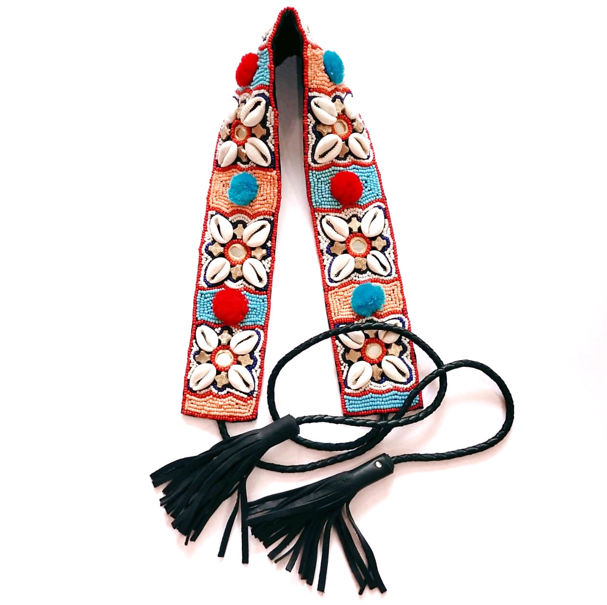 Bohemian Shell Waist Belt - Multi Colored