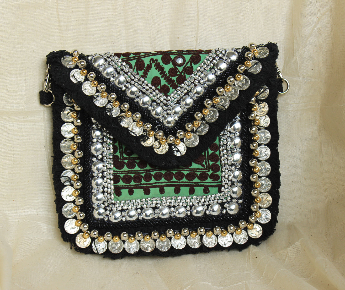 Small Coin Banjara Clutch Boho Bag