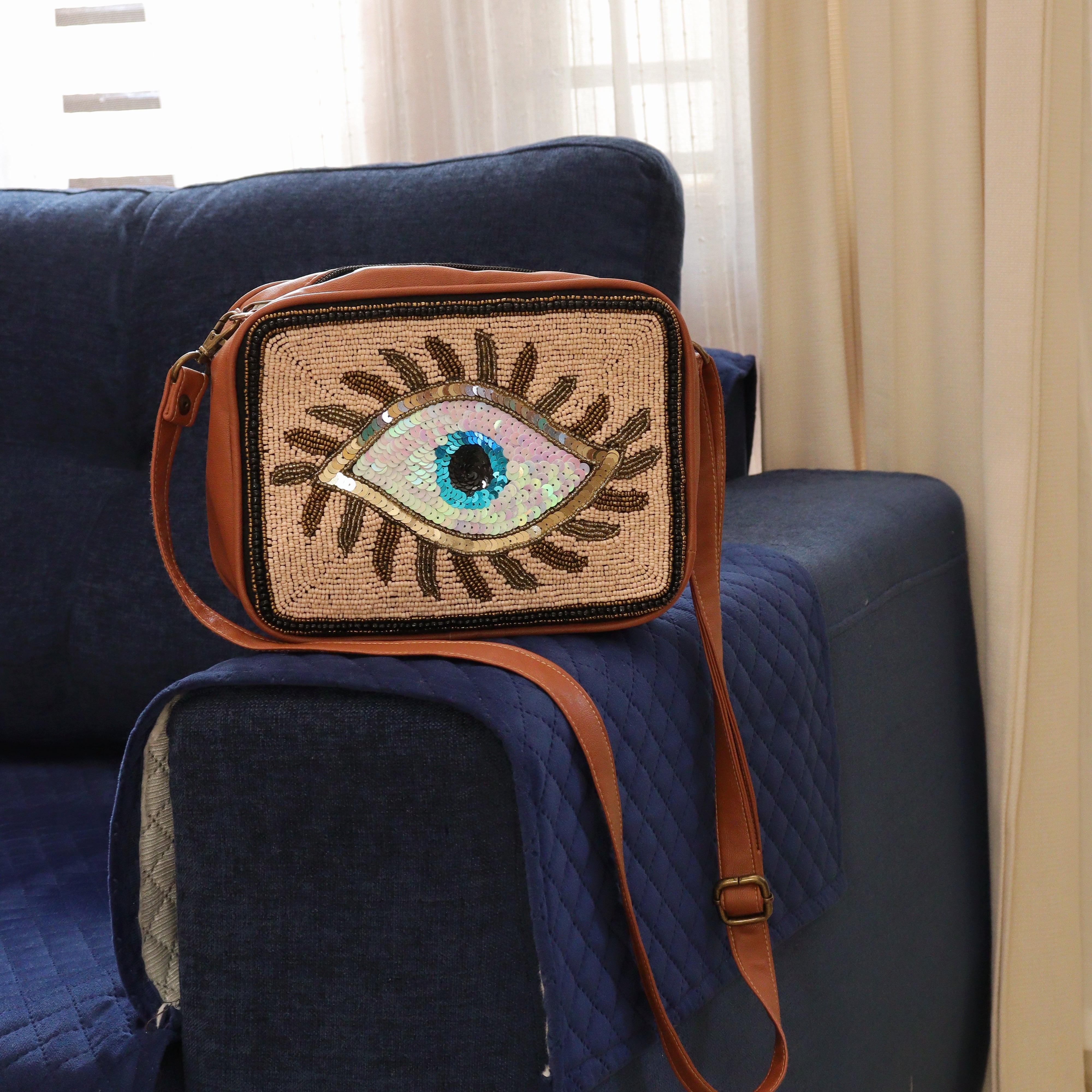 Box Bag Sequined Eye