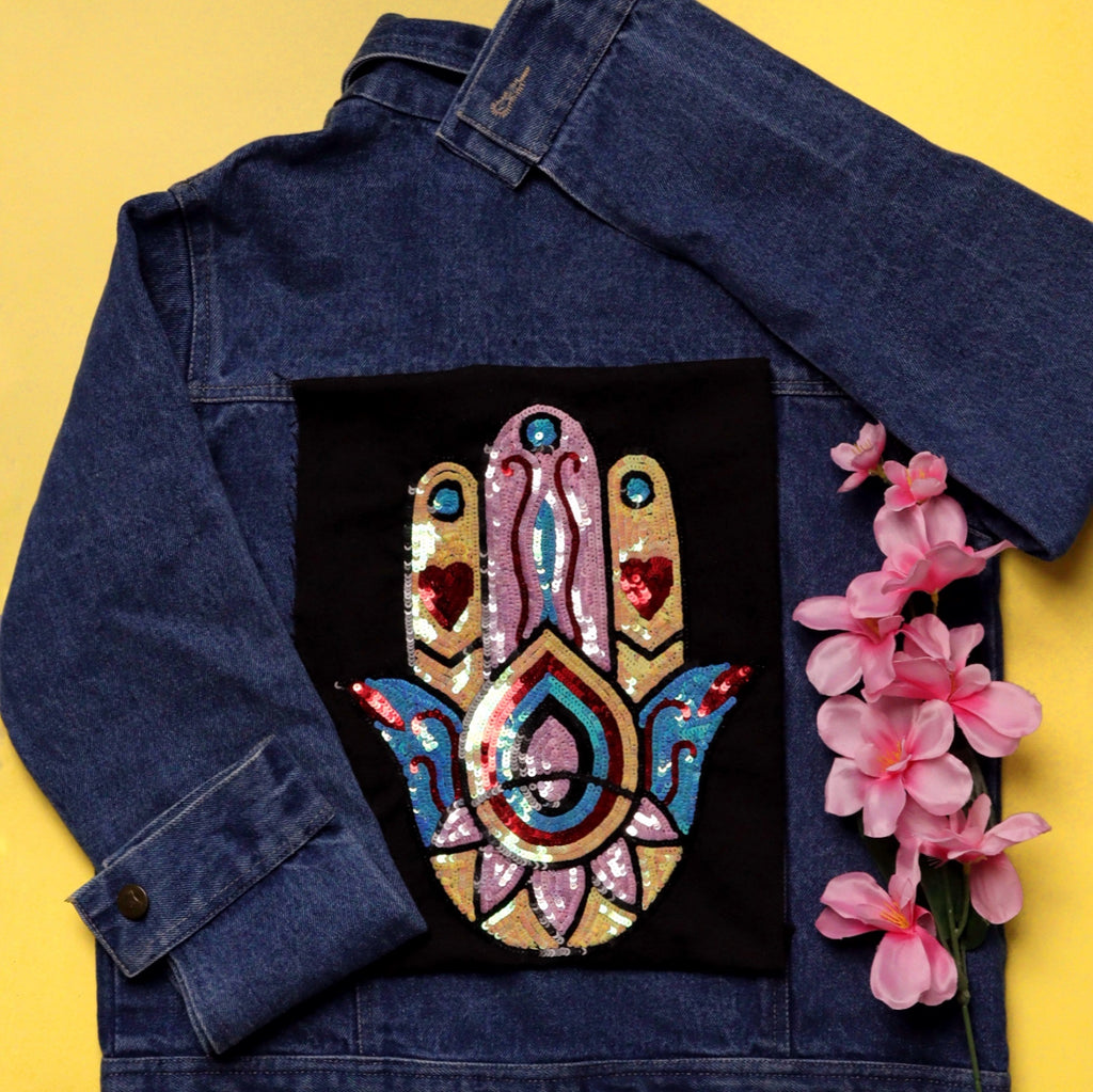 Patch Hamsa: Embroidered Sew on Patches