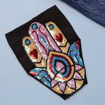 Patch Hamsa: Embroidered Sew on Patches