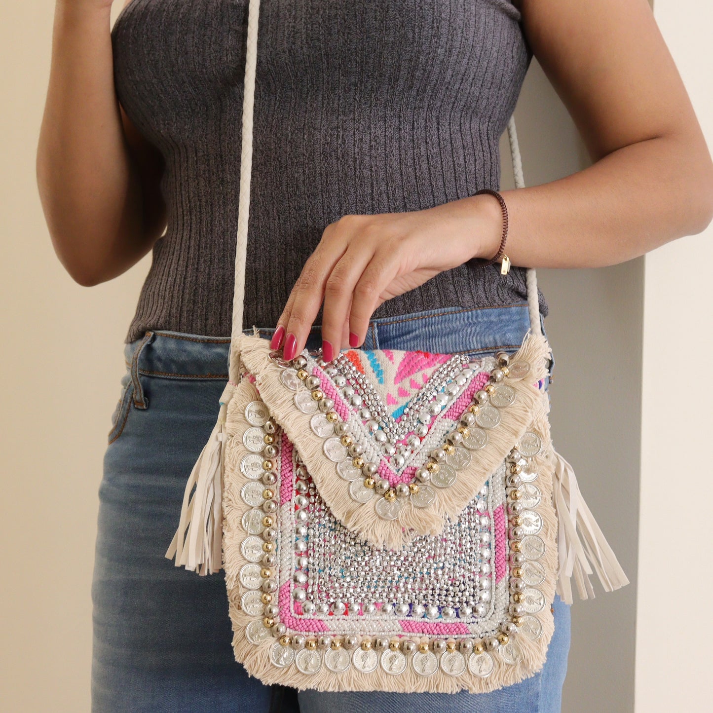 Petite Sandra Satchel Pink