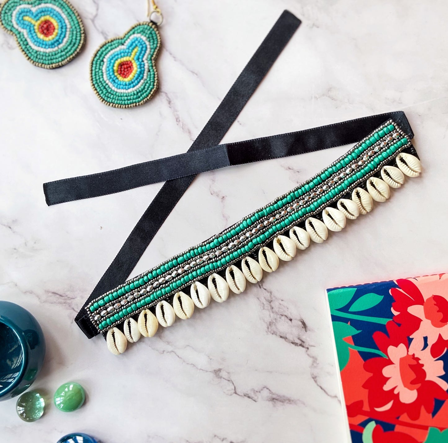 Turquoise Shell Choker