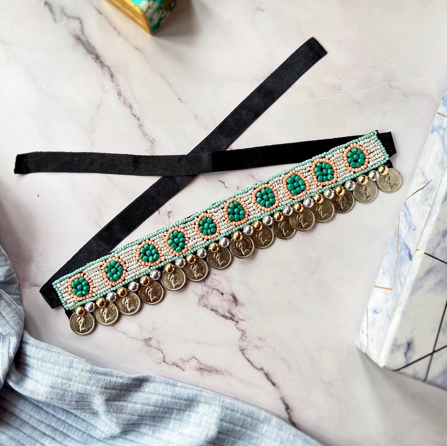 Pastel Coin Choker