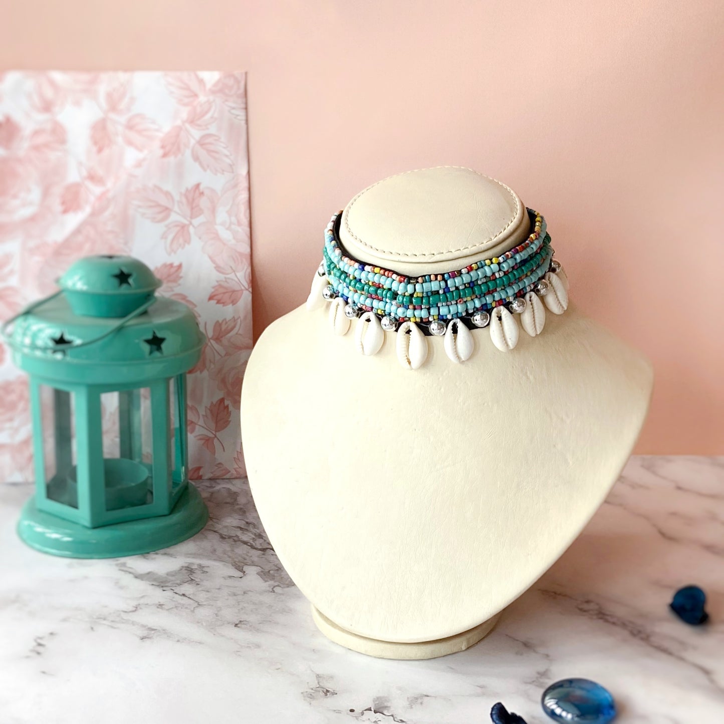 Multi Colored Shell Choker