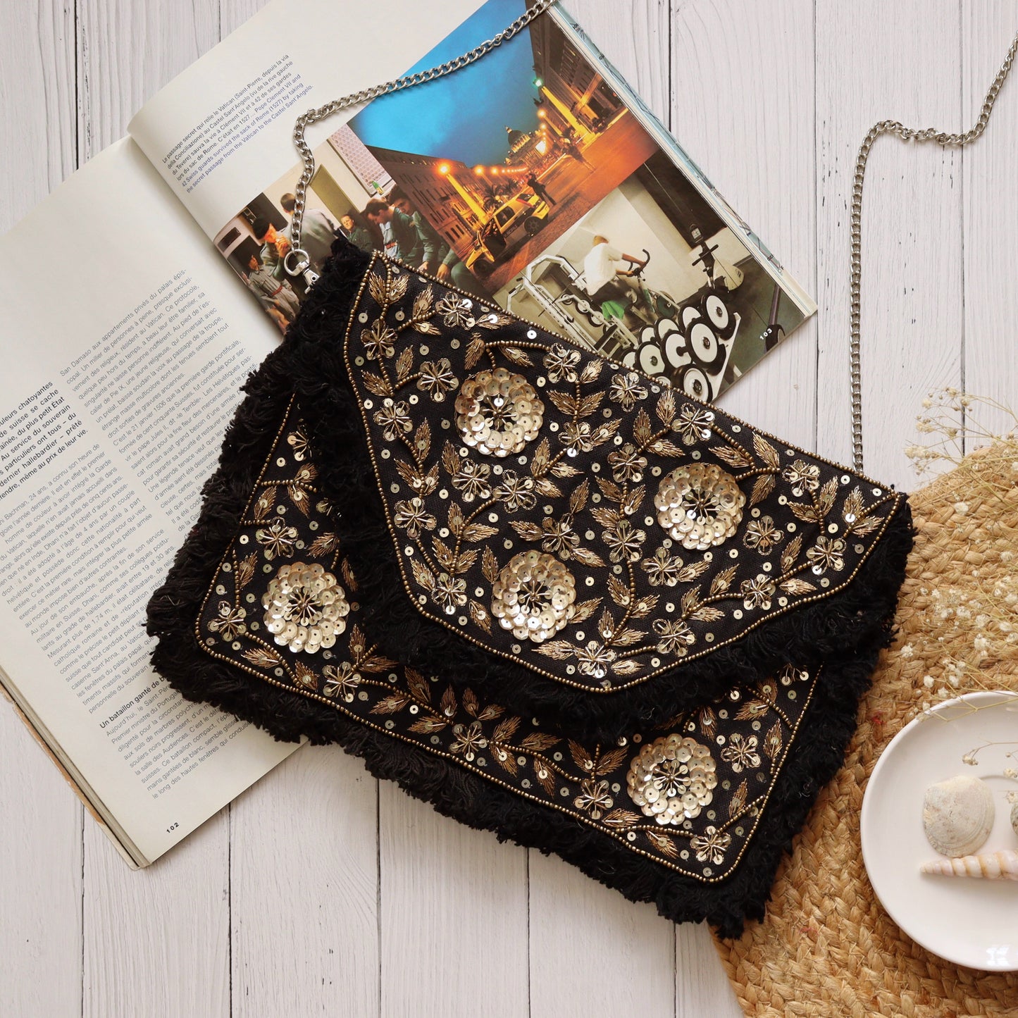 Gorgeous Gold Sequined Bohemian