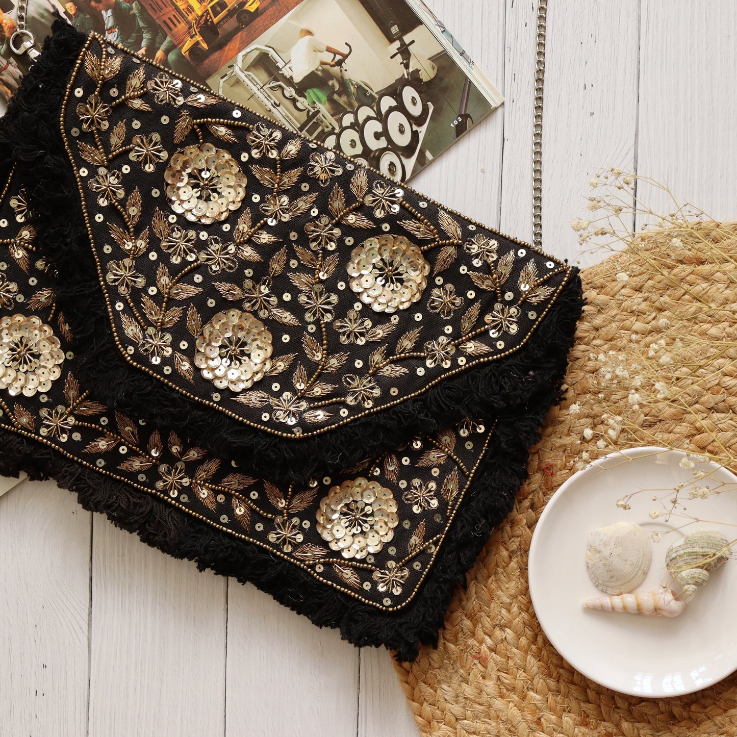Gorgeous Gold Sequined Bohemian