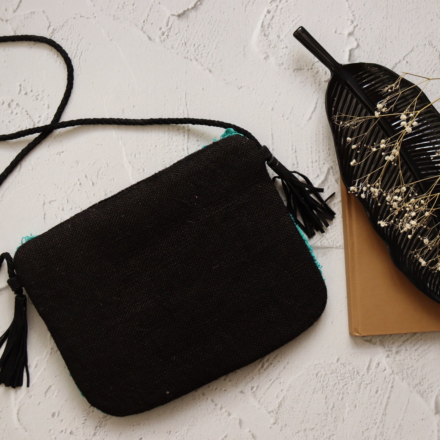 Turquoise Vaso - Glass Beads Bag