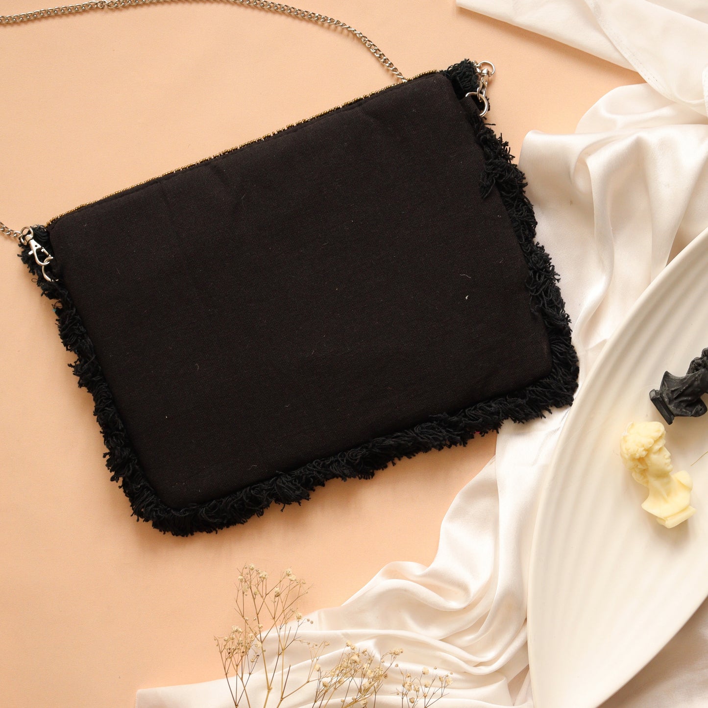 Gorgeous Gold Sequined Bohemian Clutch