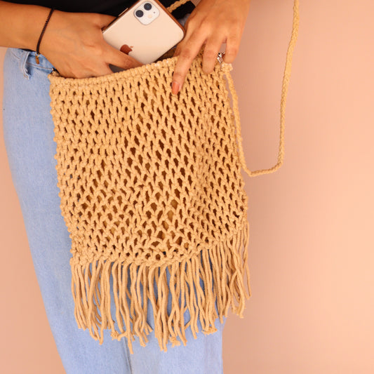 Macrame Brown Sling