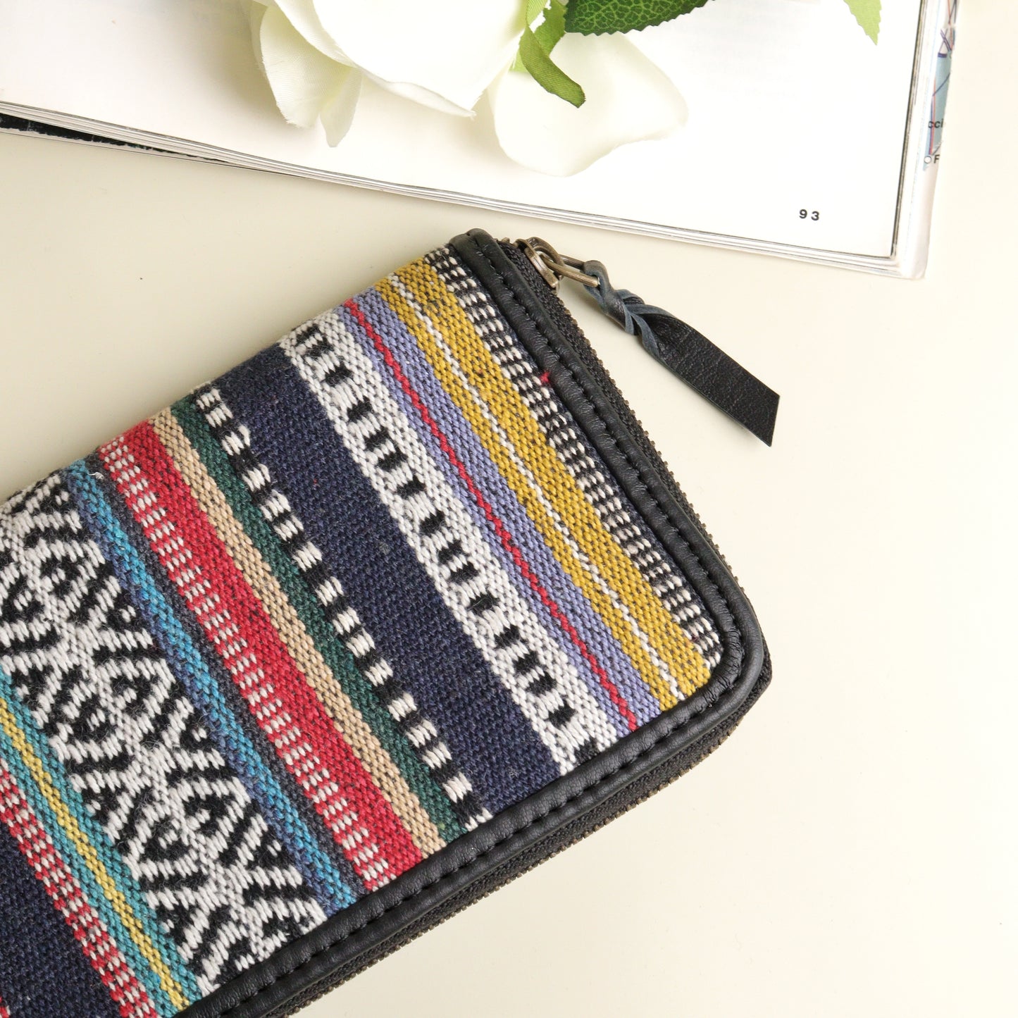 Multicolored Jacquard Wallet