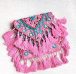 Pink Turquoise Beaded Cali Bag