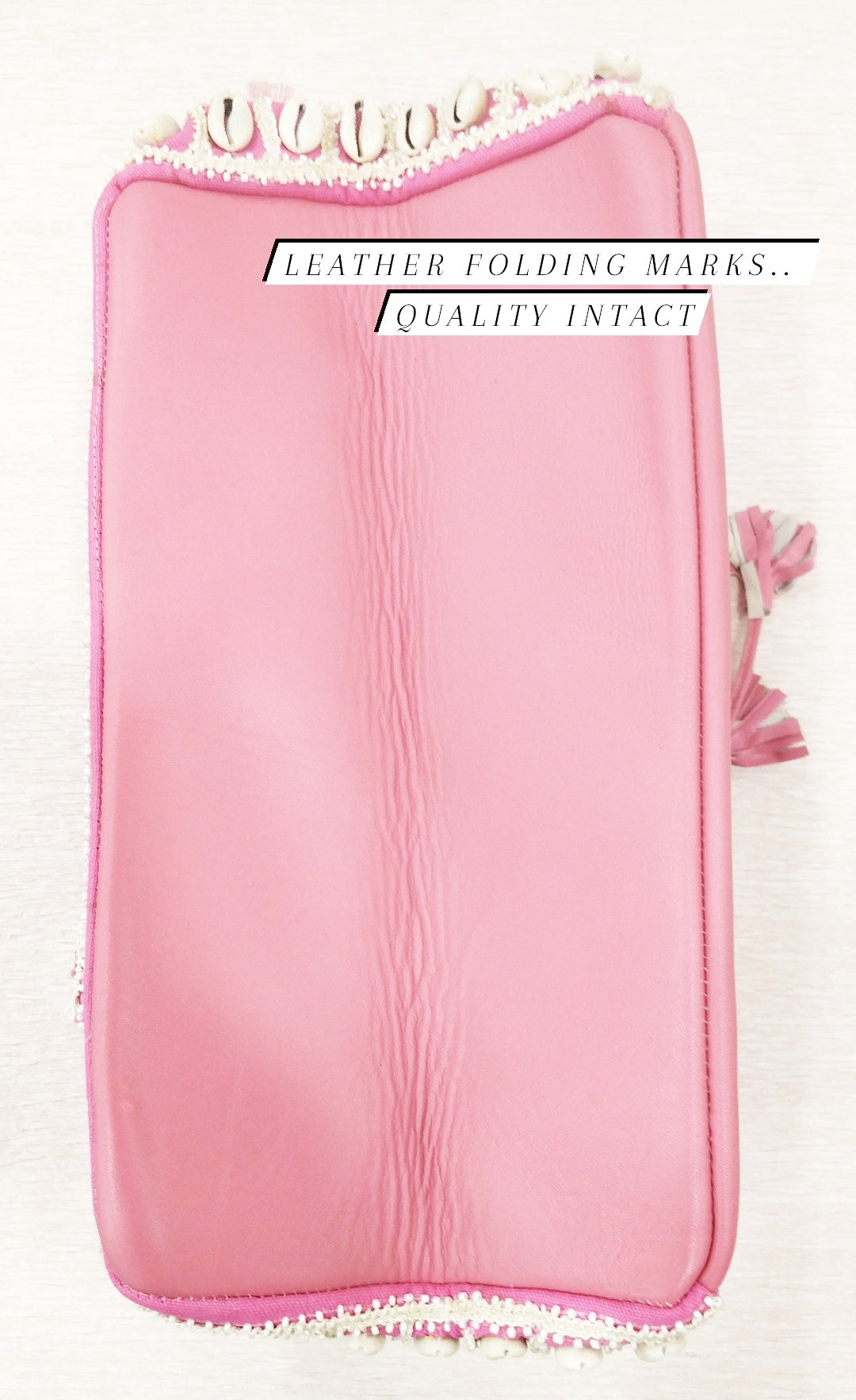 Clearance Sale: Premium Baby Pink Leather Bag