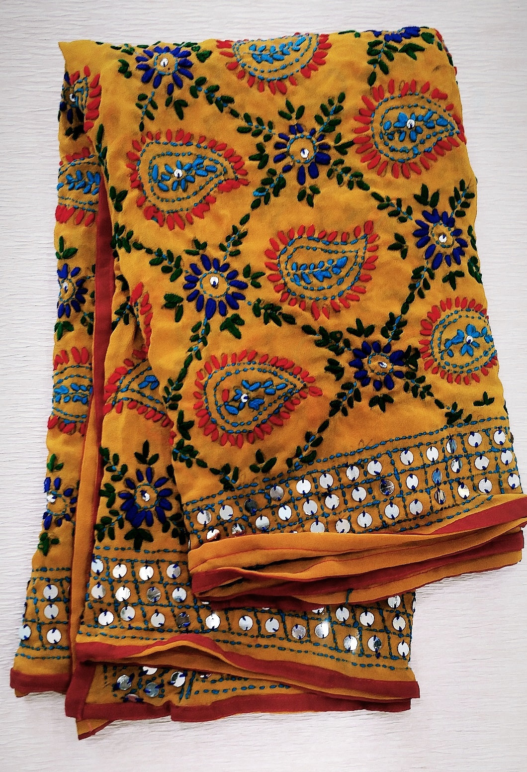 Phulkari Georgette Duppata1