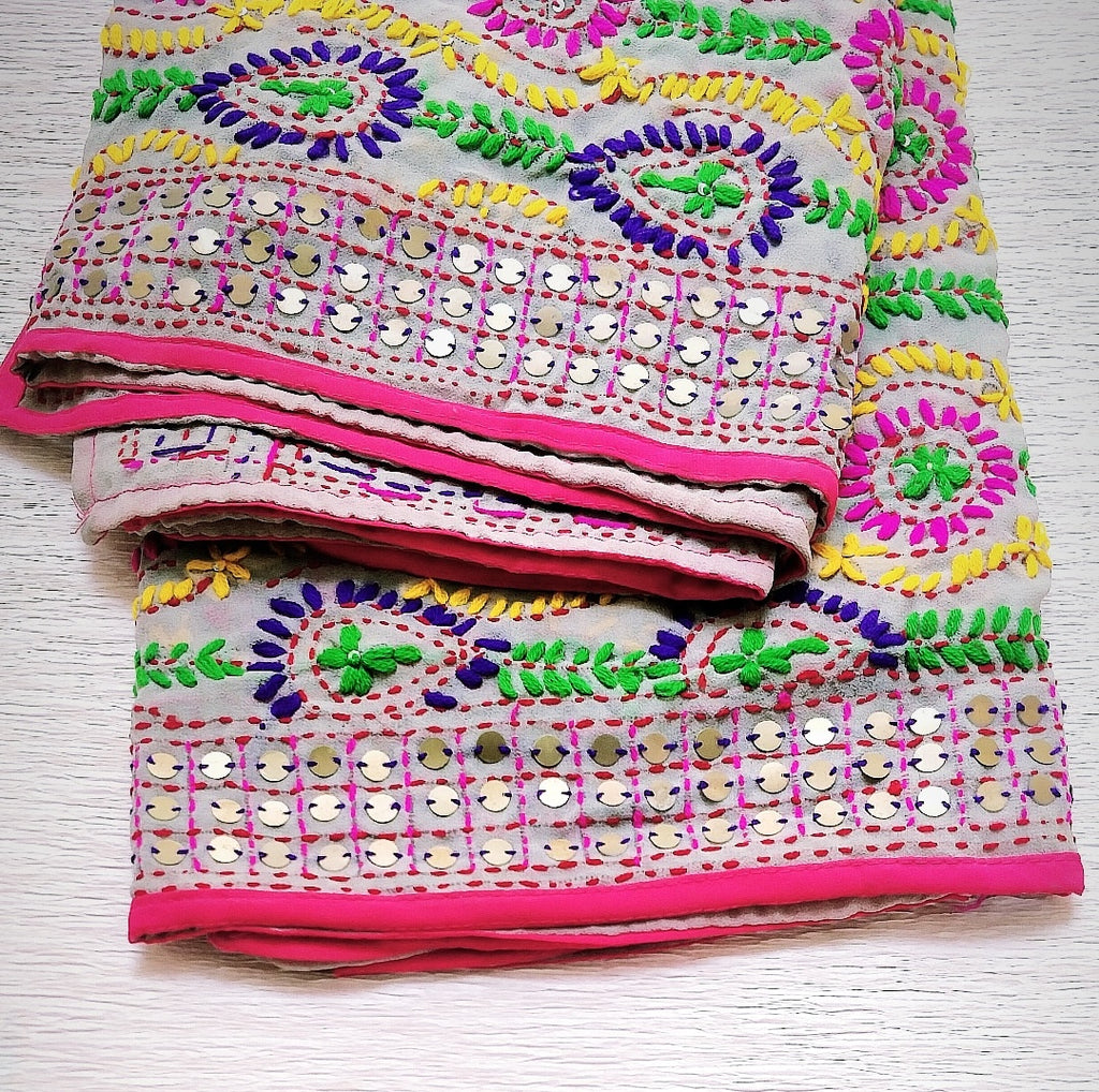 Phulkari Georgette Duppata2