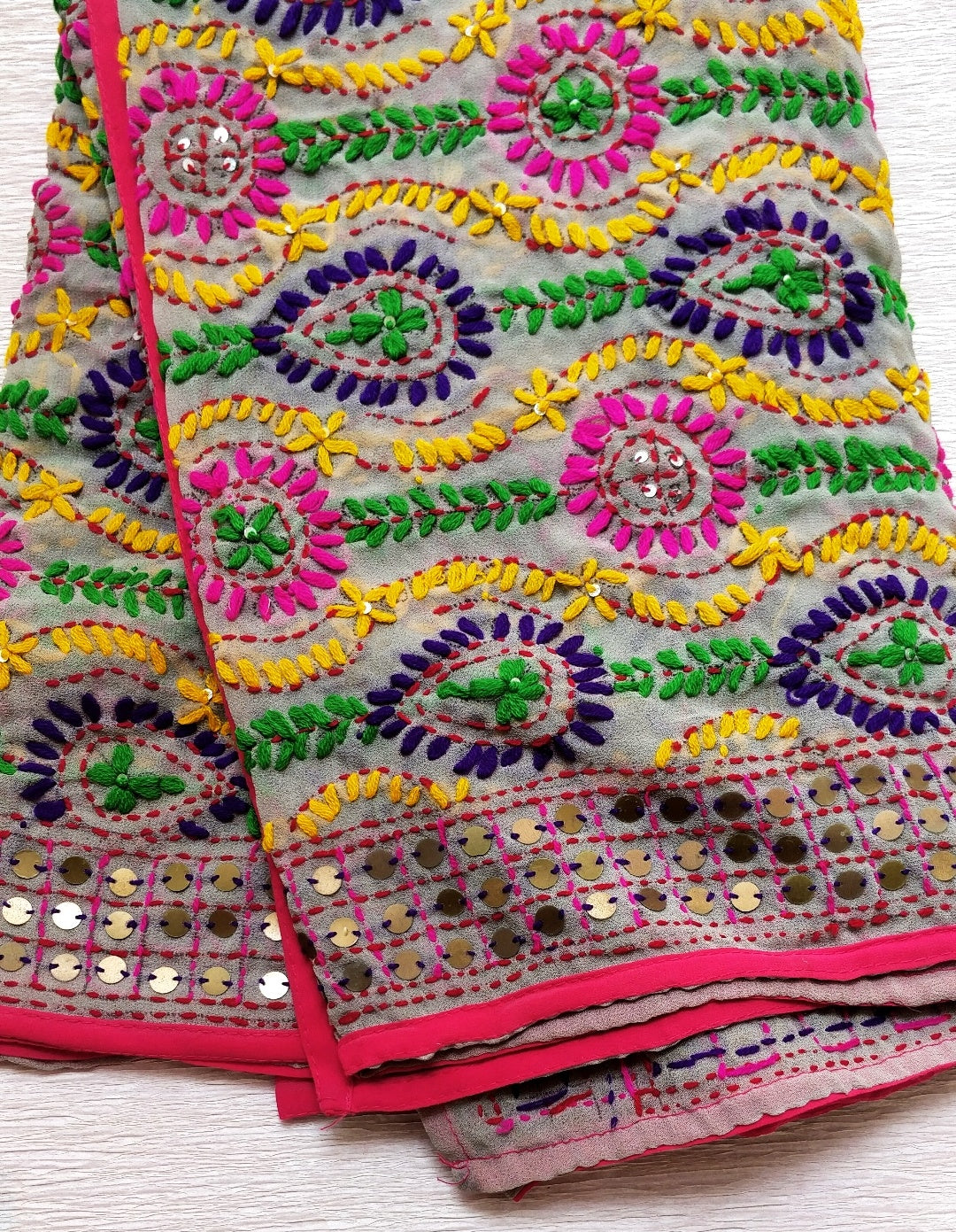Phulkari Georgette Duppata2