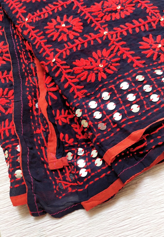Phulkari Georgette Duppata3