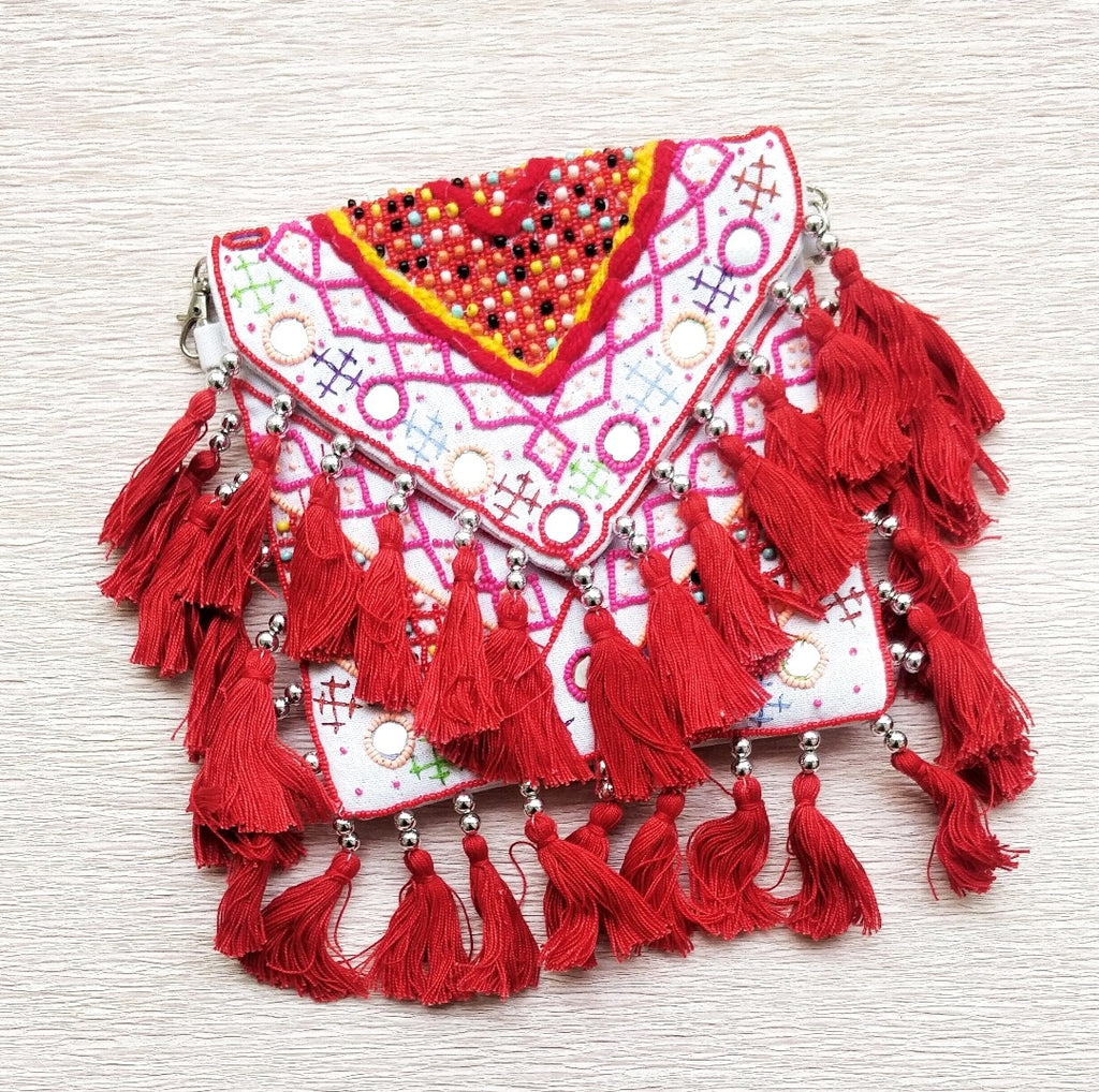 Cali Bag - Red Beaded