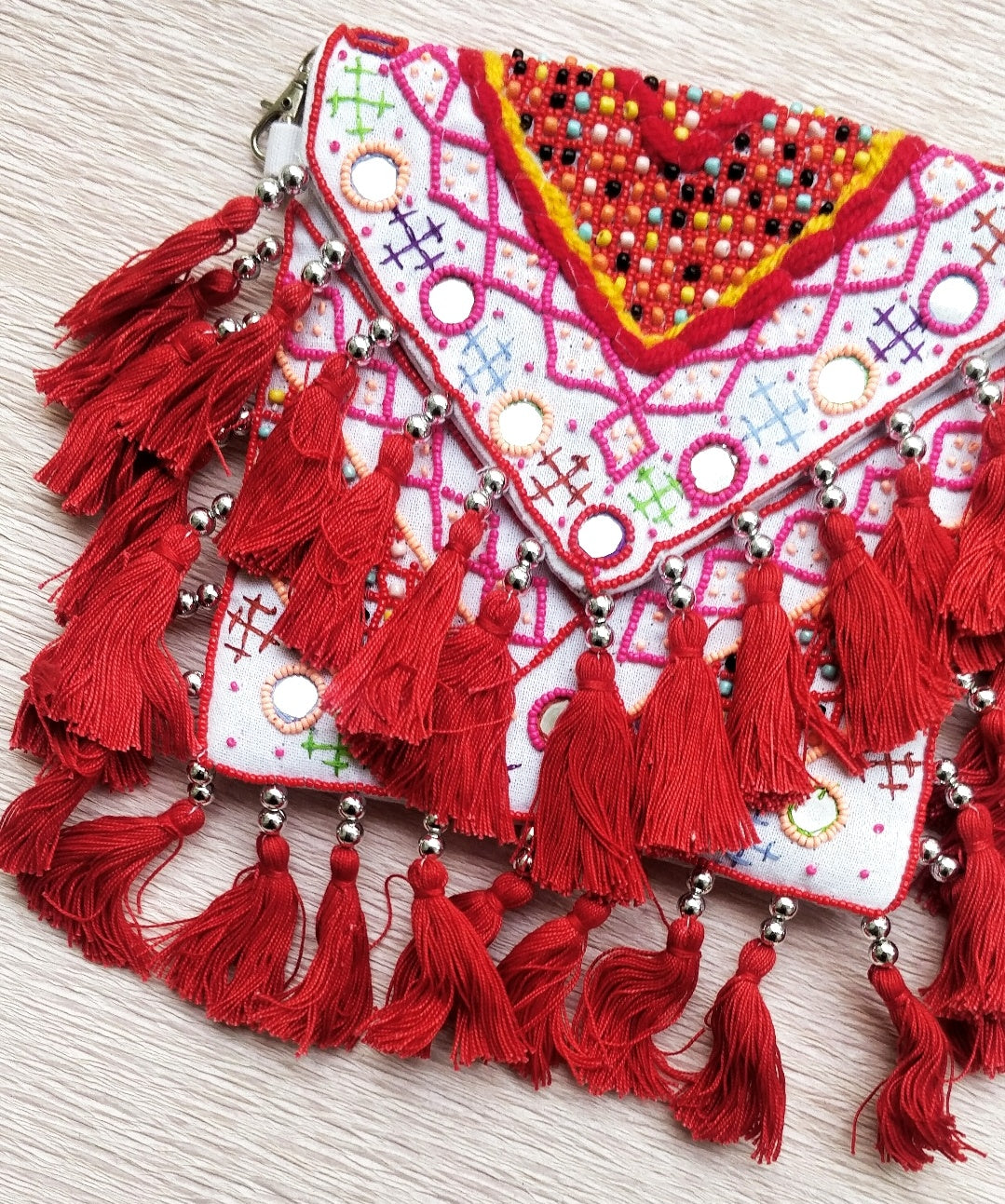 Cali Bag - Red Beaded