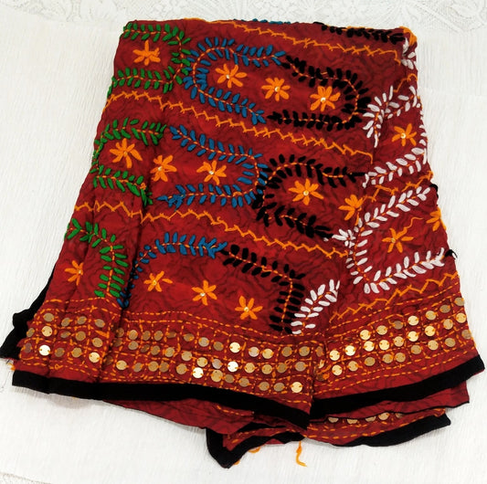 Phulkari Georgette Duppata11