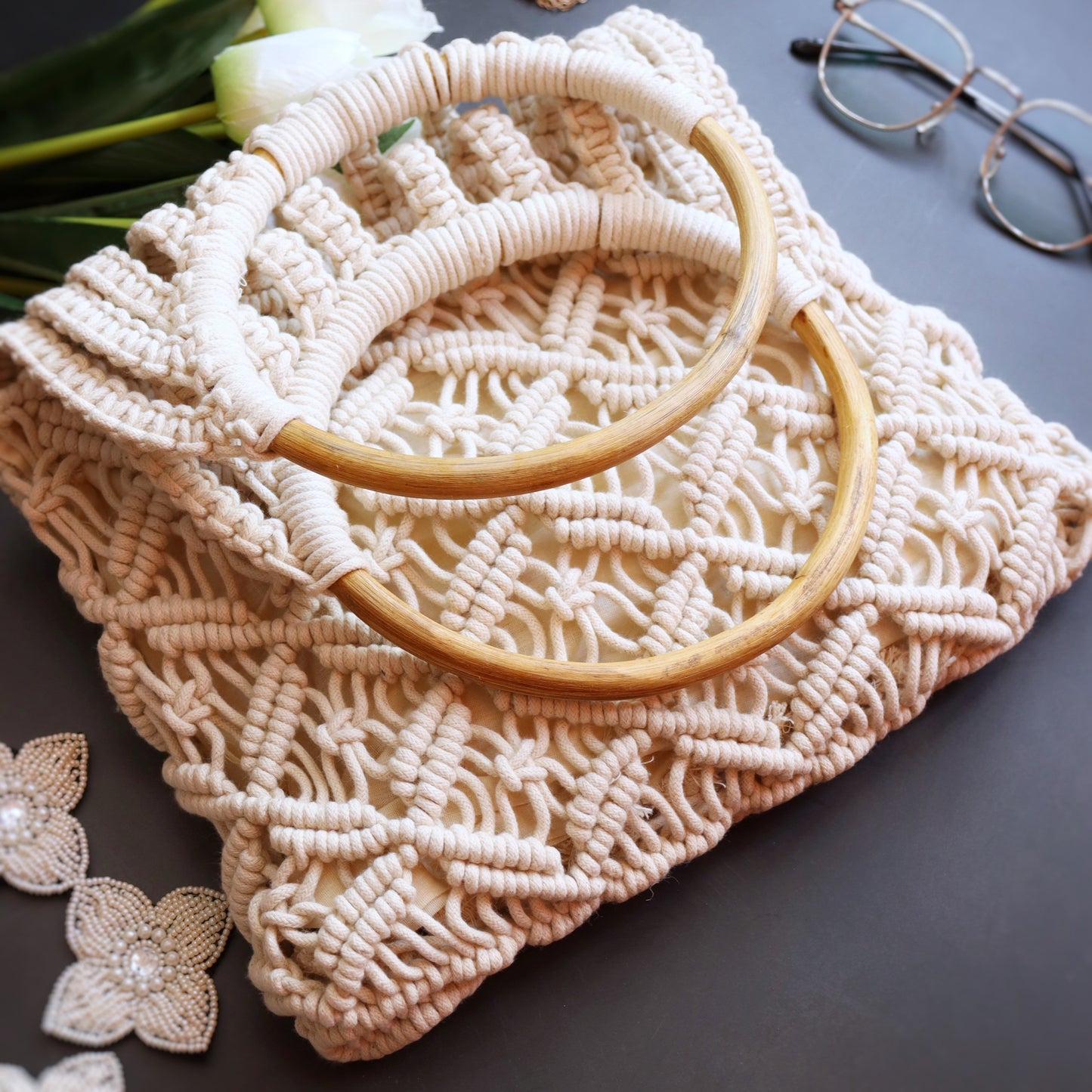 Macrame Tote3 - Medium