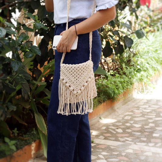 Macrame Off-White Sling3 - Medium