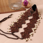 Pearl Choclate Waist Belt