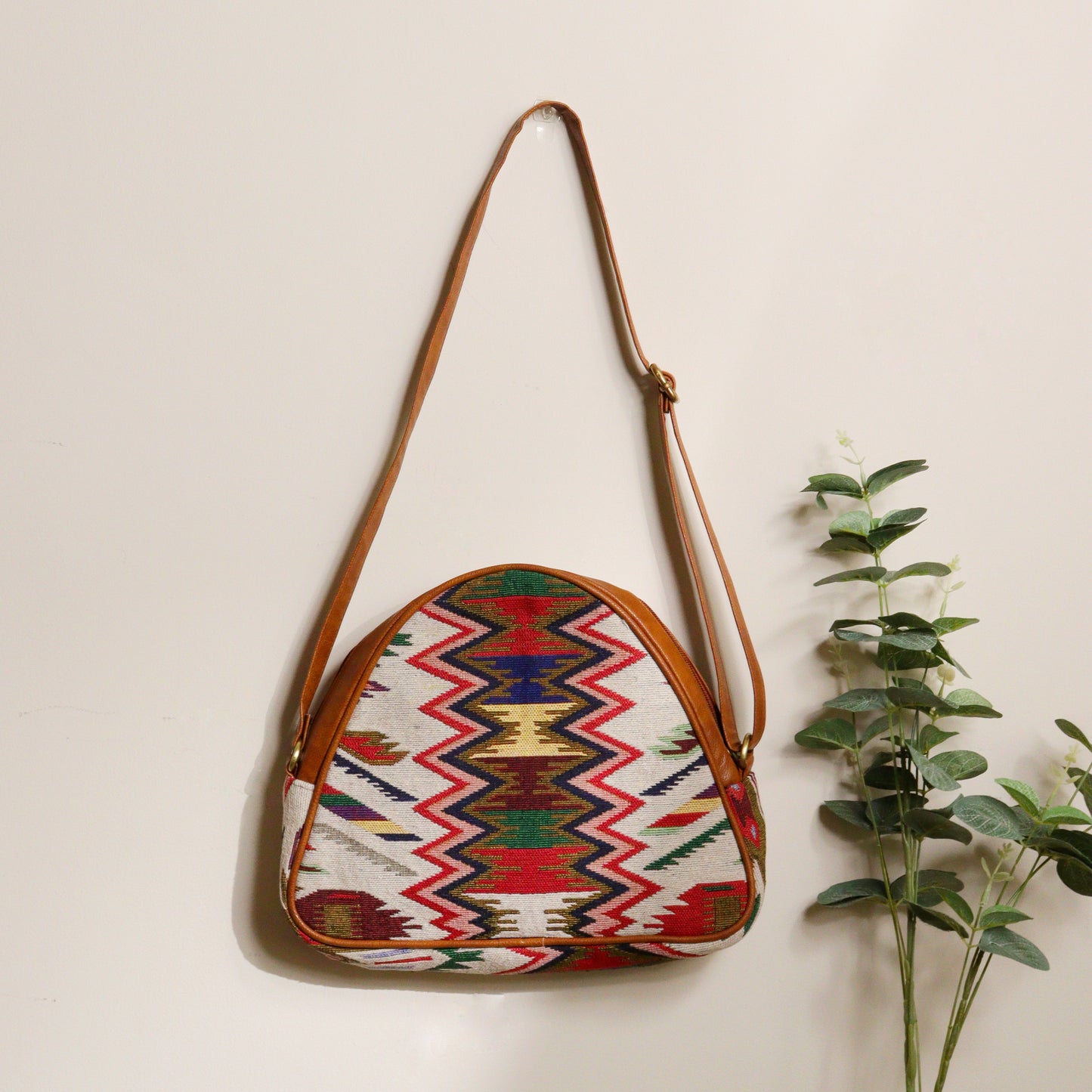 Red & Black Moroccon Satchel